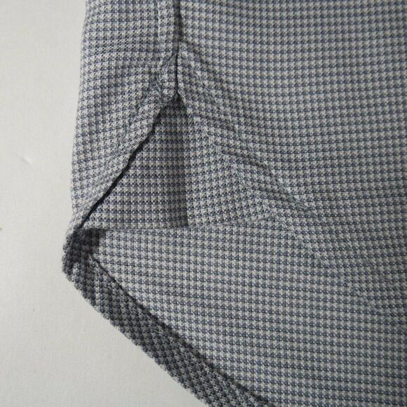 John Varvatos Star USA Mens Size 16 34/35 Gray White Oxford Button Up LS Shirt - Picture 10 of 12